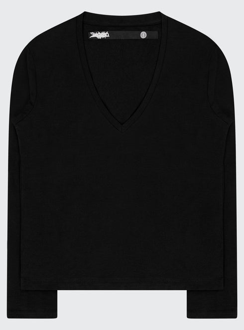 Track 3 VNeck LS Tee - M125811HYB